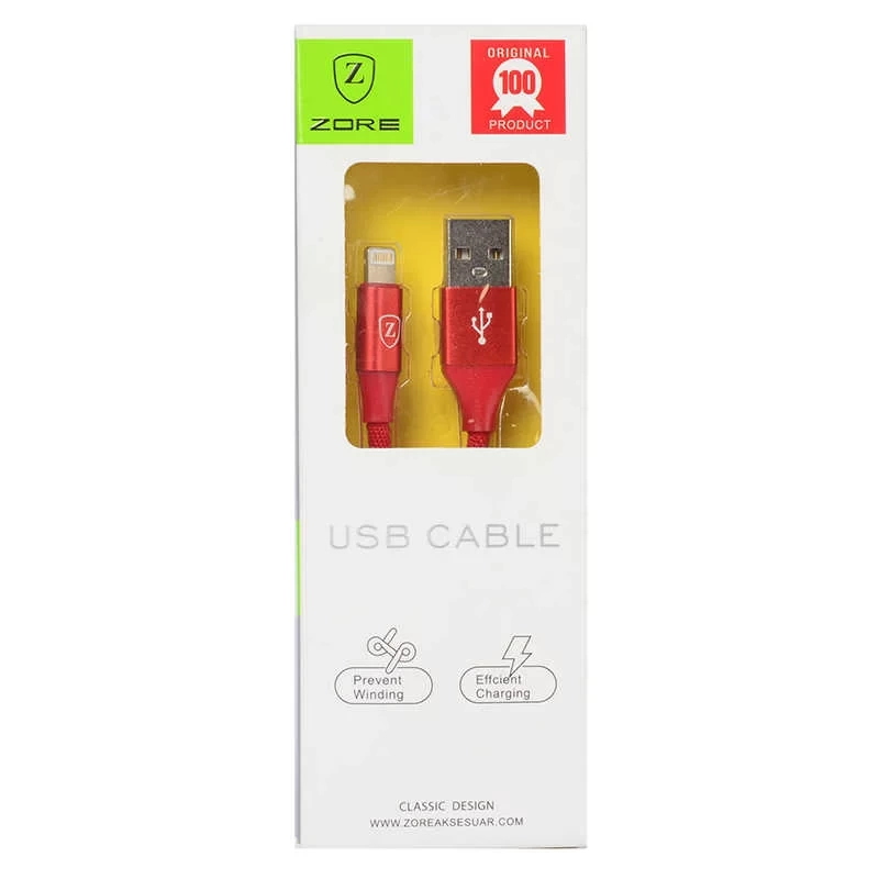 Zore Metal Uçlu Lightning Usb Kablo