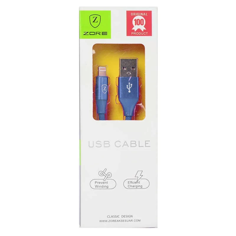 Zore Metal Uçlu Lightning Usb Kablo