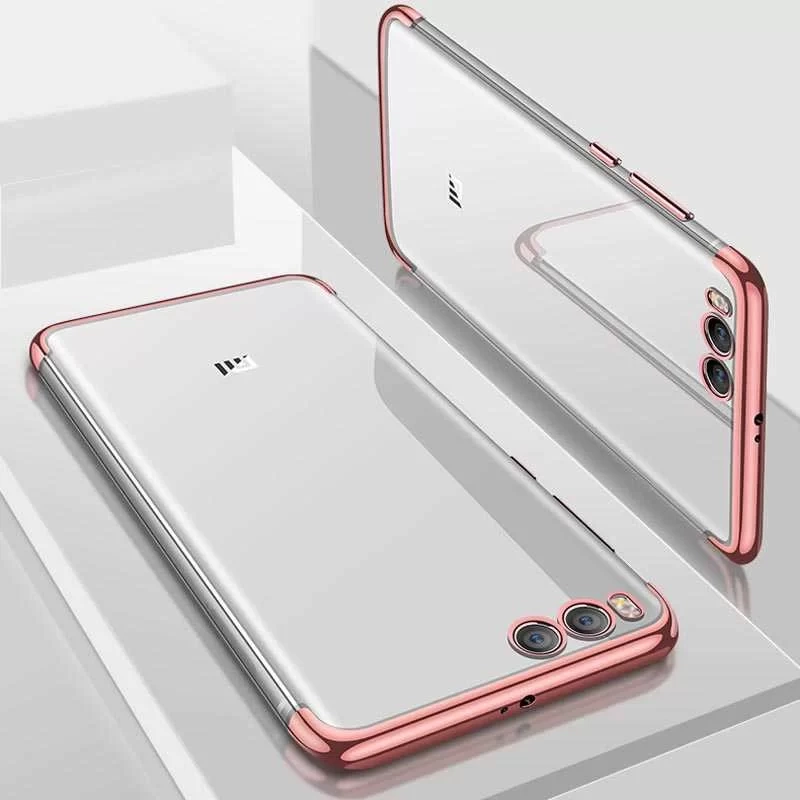 Xiaomi Mi 6 Kılıf Zore Dört Köşeli Lazer Silikon Kapak