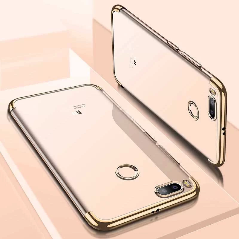 Xiaomi Mi 5x Kılıf Zore Dört Köşeli Lazer Silikon Kapak