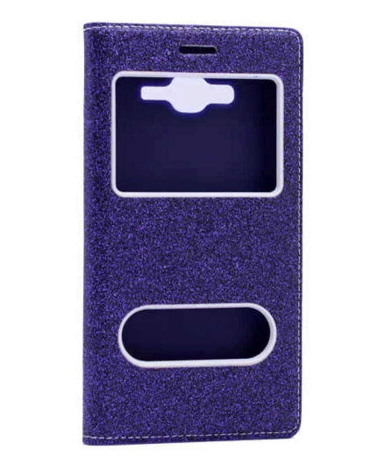 More TR Galaxy J3 Kılıf Zore Simli Dolce Kapaklı Kılıf