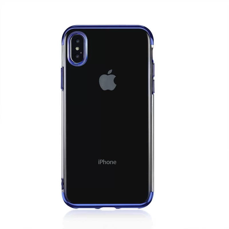 Apple iPhone XS 5.8 Kılıf Zore Dört Köşeli Lazer Silikon Kapak