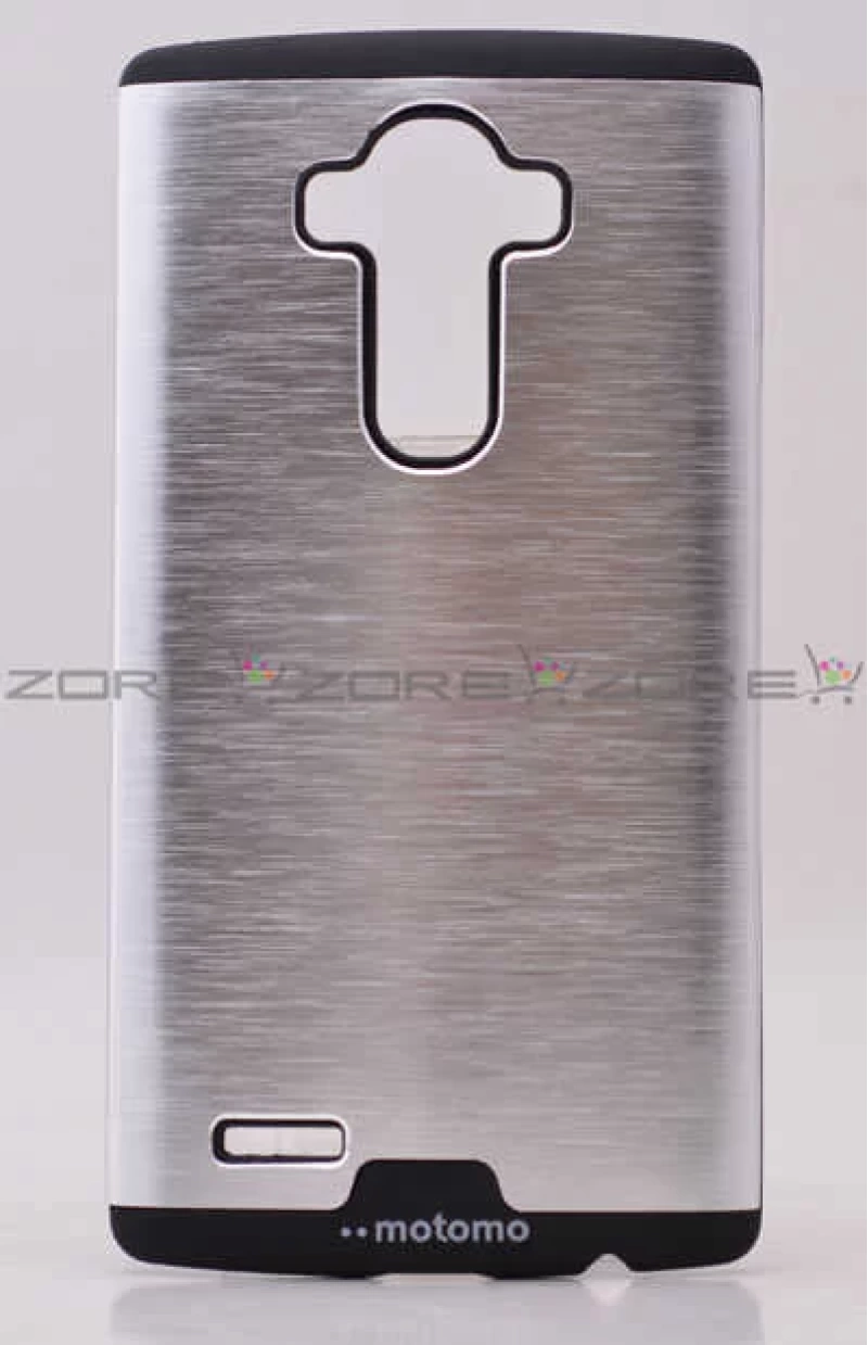 LG G4 Kılıf Zore Metal Motomo Kapak