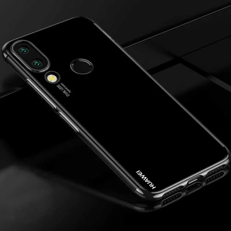 Huawei Honor Play Kılıf Zore Dört Köşeli Lazer Silikon Kapak