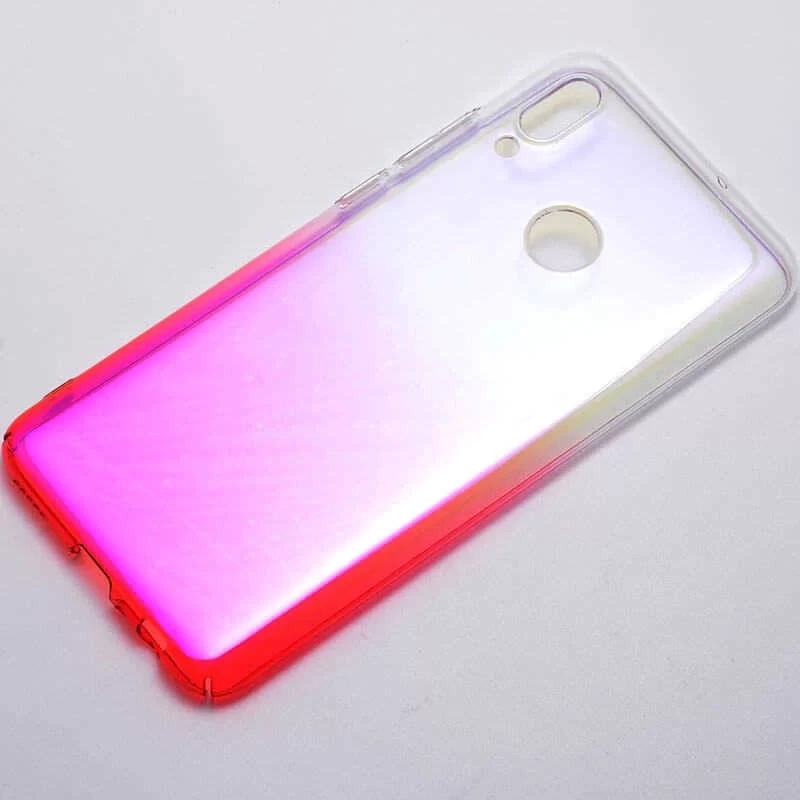 More TR Huawei P Smart 2019 Kılıf Zore Renkli Transparan Kapak