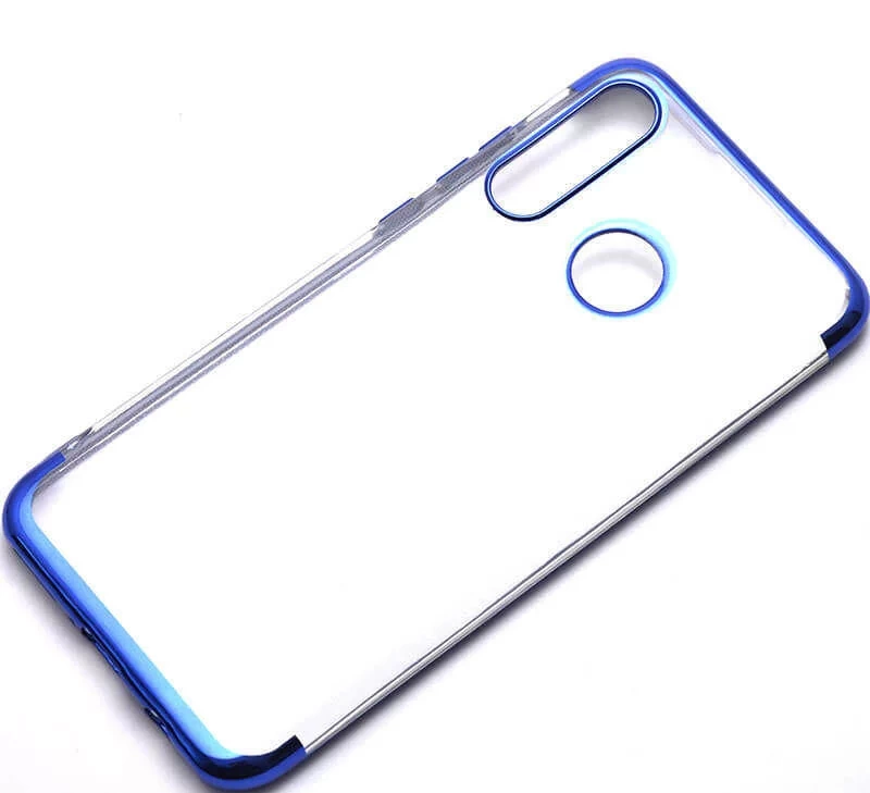 Huawei P30 Lite Kılıf Zore Dört Köşeli Lazer Silikon Kapak