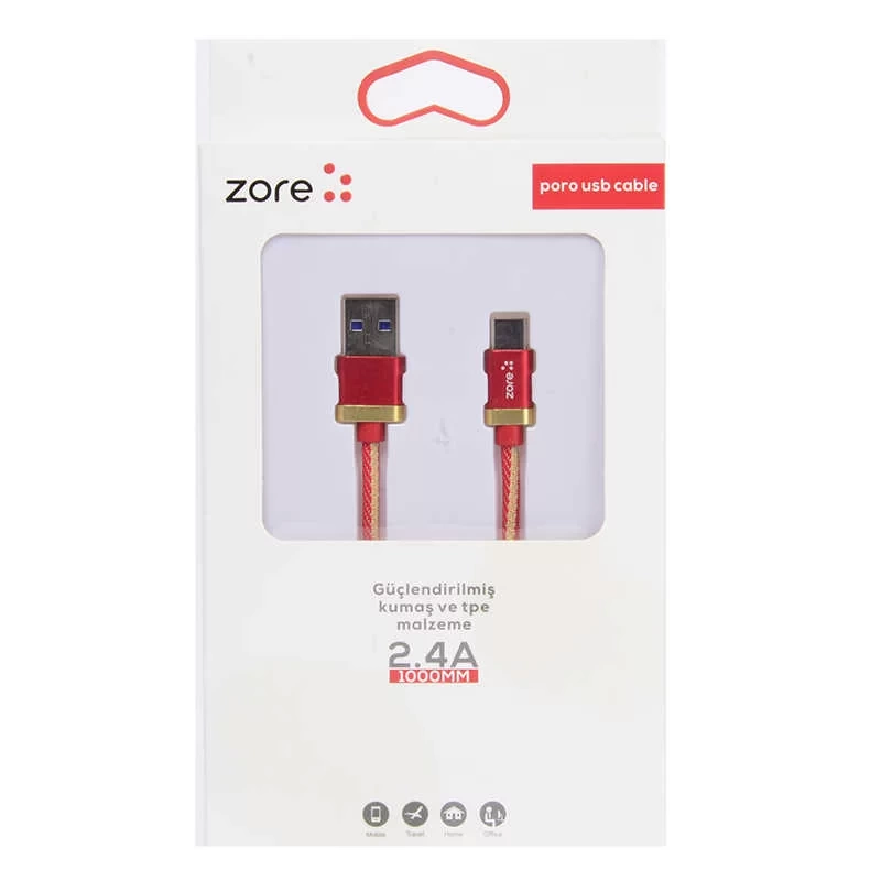 Zore Poro Type-C Usb Kablo 1M