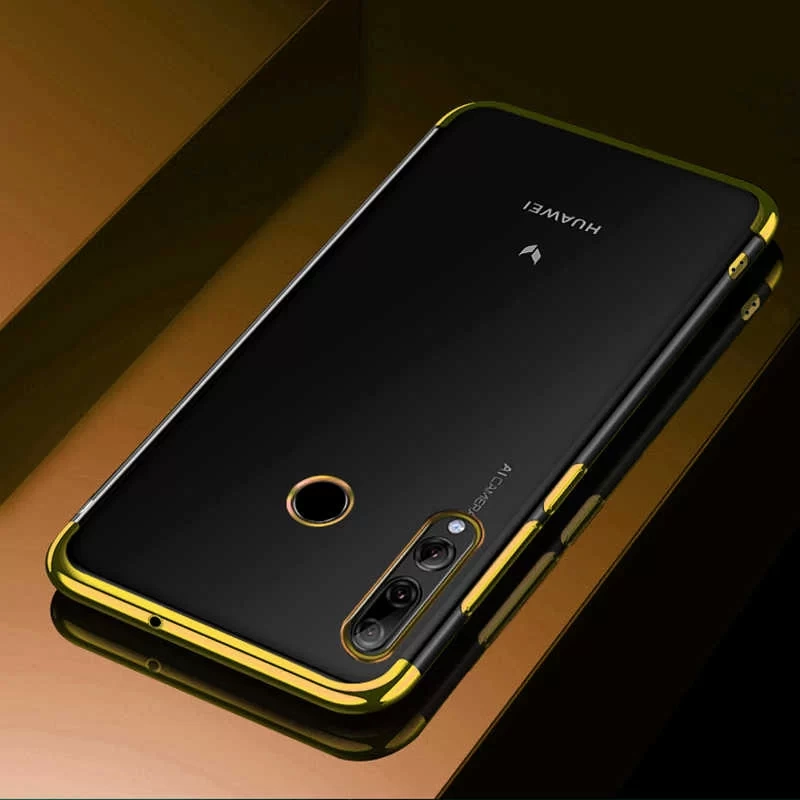 Huawei Y9 Prime 2019 Kılıf Zore Dört Köşeli Lazer Silikon Kapak