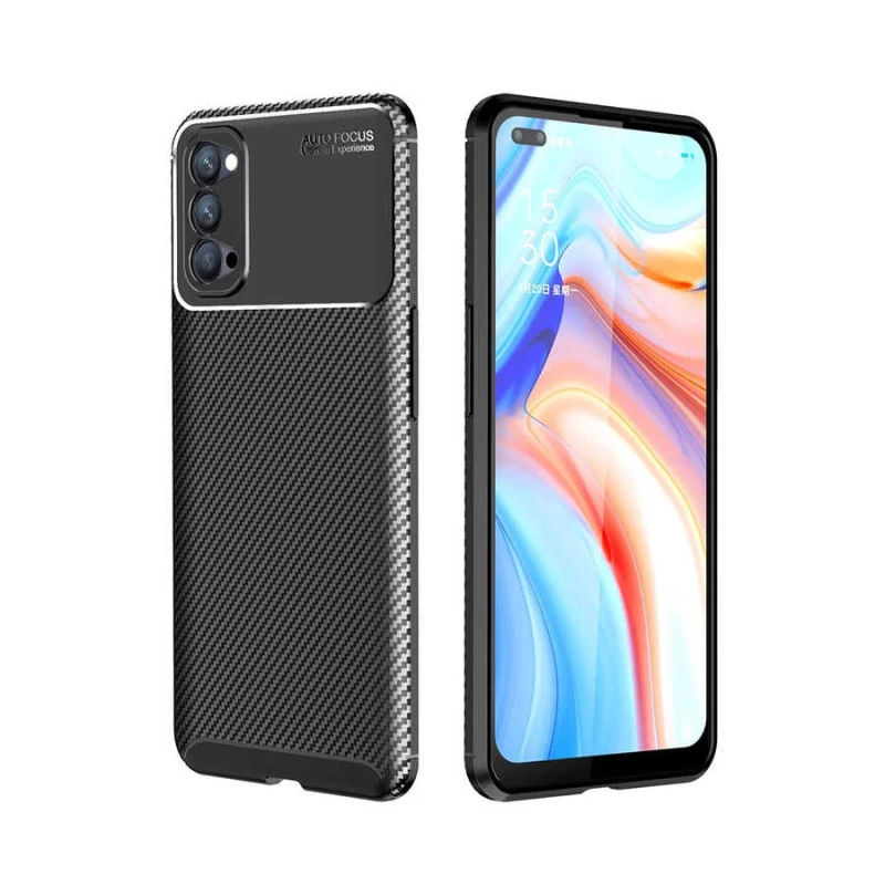 More TR Oppo Reno 4 Kılıf Zore Negro Silikon Kapak