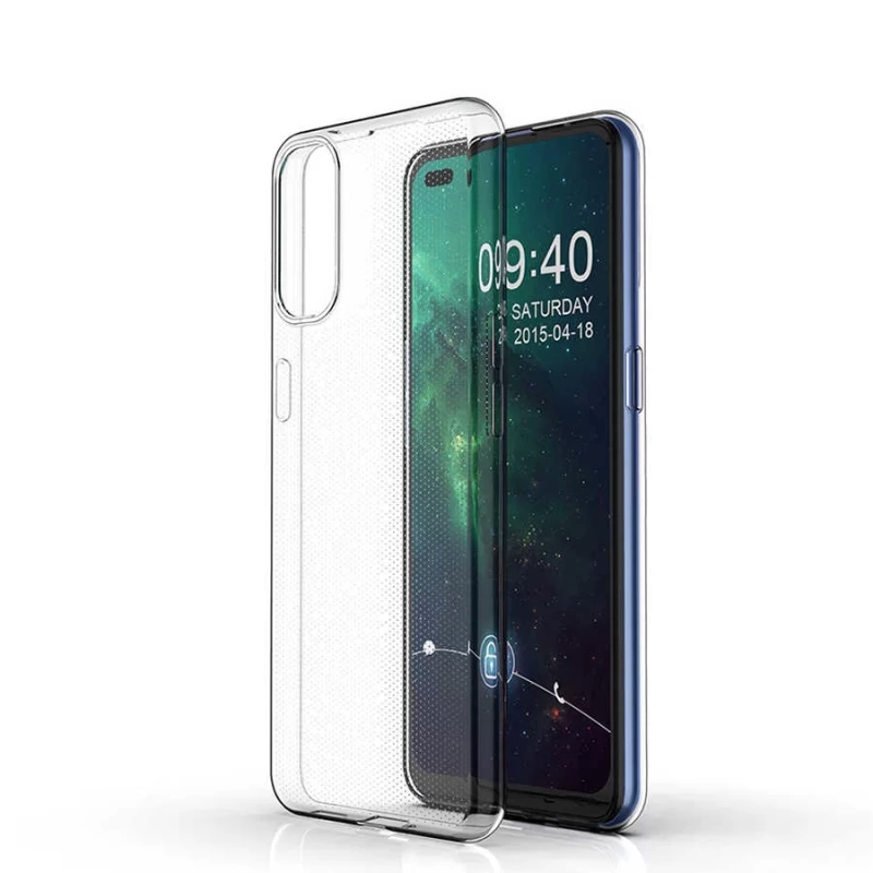 More TR Oppo Reno 4 Kılıf Zore Süper Silikon Kapak