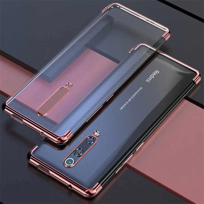 Xiaomi Mi 9T Kılıf Zore Dört Köşeli Lazer Silikon Kapak