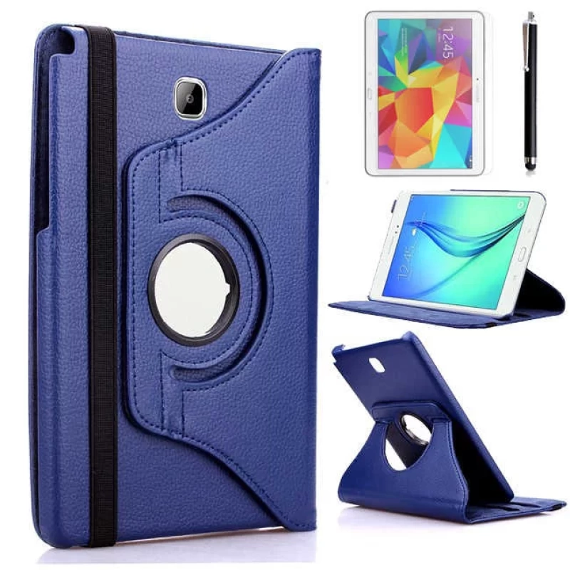 More TR Galaxy Tab A T550 9.7 Zore Dönebilen Standlı Kılıf