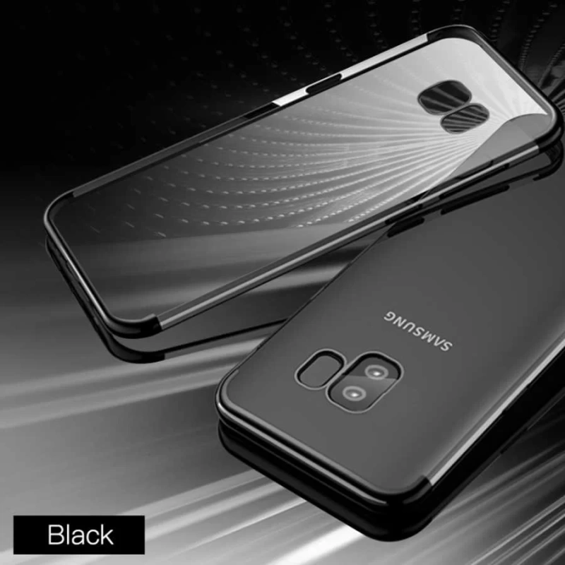 Galaxy S9 Kılıf Zore Dört Köşeli Lazer Silikon Kapak