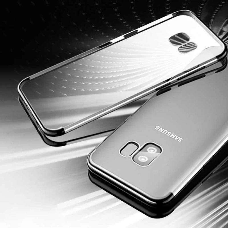 Galaxy S9 Plus Kılıf Zore Dört Köşeli Lazer Silikon Kapak