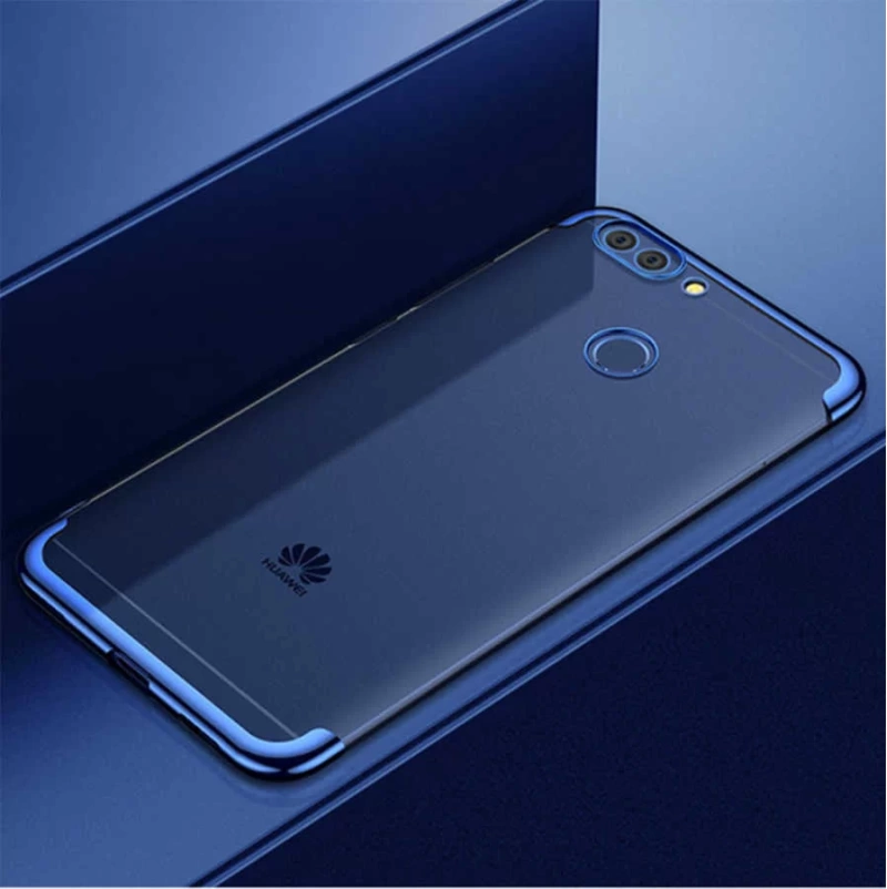 Huawei P Smart Kılıf Zore Dört Köşeli Lazer Silikon Kapak