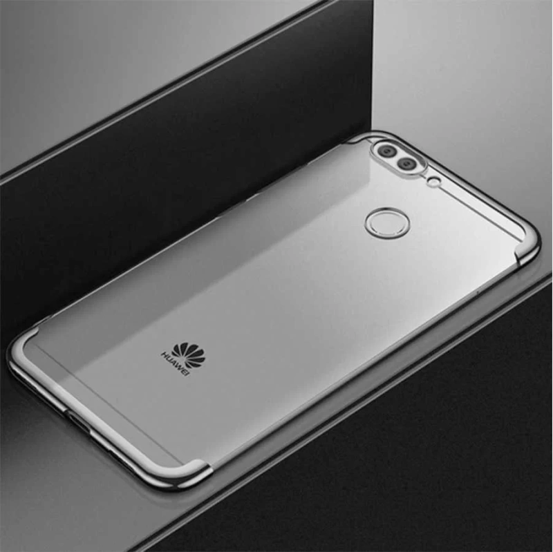 Huawei P Smart Kılıf Zore Dört Köşeli Lazer Silikon Kapak