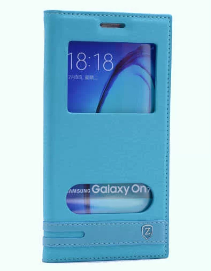 Galaxy On7 Kılıf Zore Elite Kapaklı Kılıf