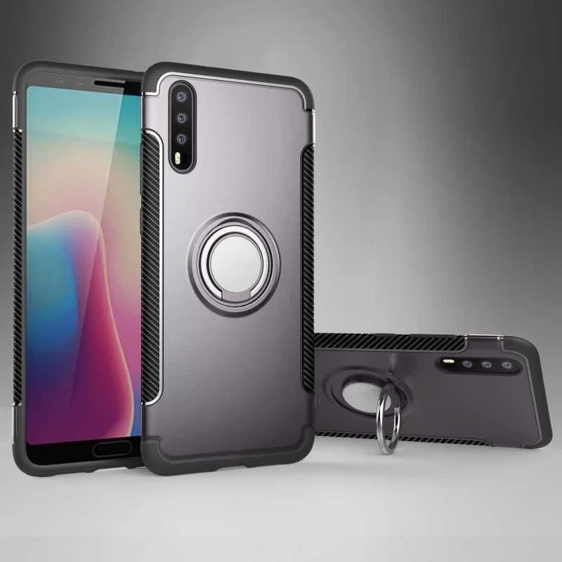 Huawei P20 Pro Kılıf Zore Yüzüklü Verus Kapak