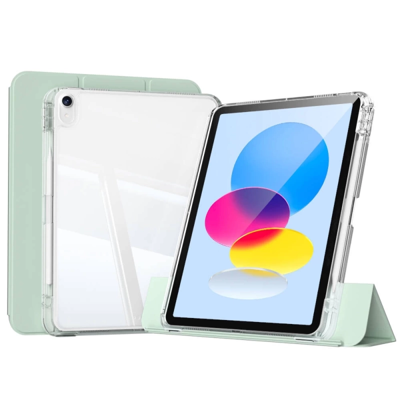 ​Apple iPad 10.9 2022 (10.Nesil) Kılıf Magnetik Ayrılabilen Airbagli Zore Sliding Tablet Kılıfı