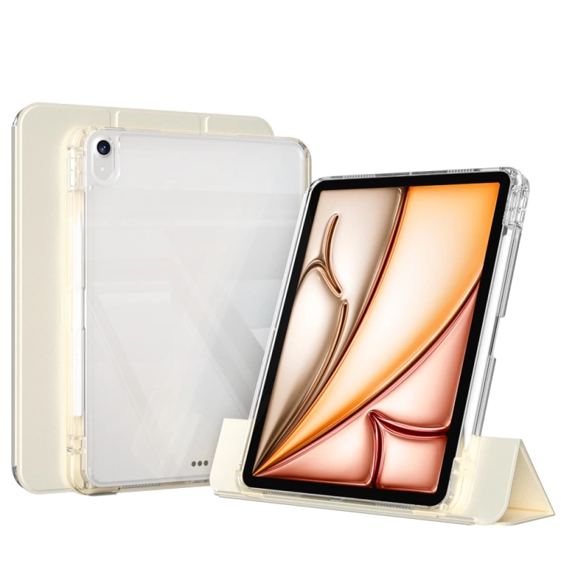 ​Apple iPad Air 11 2024 Kılıf Magnetik Ayrılabilen Airbagli Zore Sliding Tablet Kılıfı
