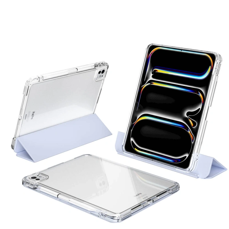 ​​​Apple iPad Pro 11 2025 M5 Kılıf Magnetik Ayrılabilen Airbagli Zore Sliding Tablet Kılıfı