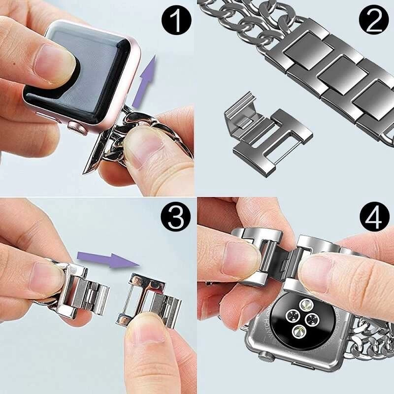 ​​​Apple Watch 44mm Cowboy Metal Kordon