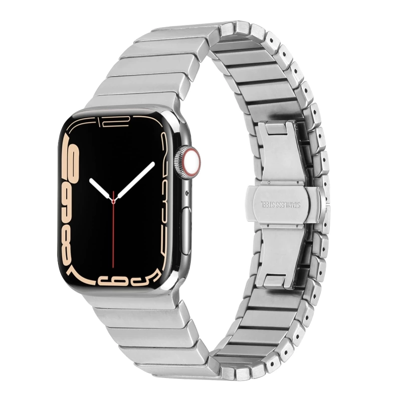 ​​​Apple Watch 7 41mm Kordon KRD-79 Metal Strap Kayış