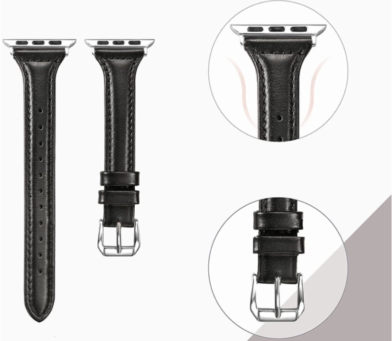 ​​​Apple Watch Ultra 49mm Kordon KRD-28 Deri Strap Kayış