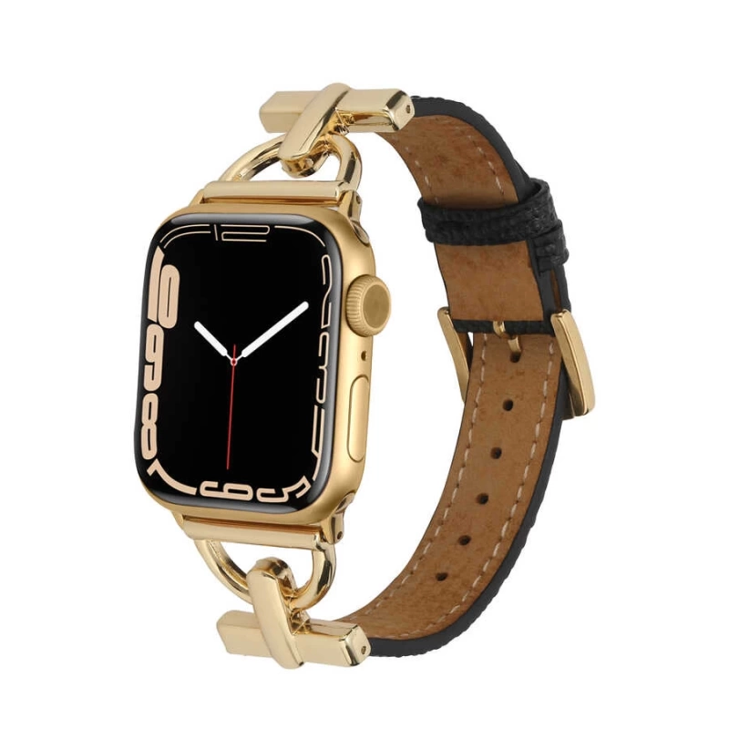 ​​​Apple Watch Ultra 49mm Kordon KRD-53 Deri Strap Kayış