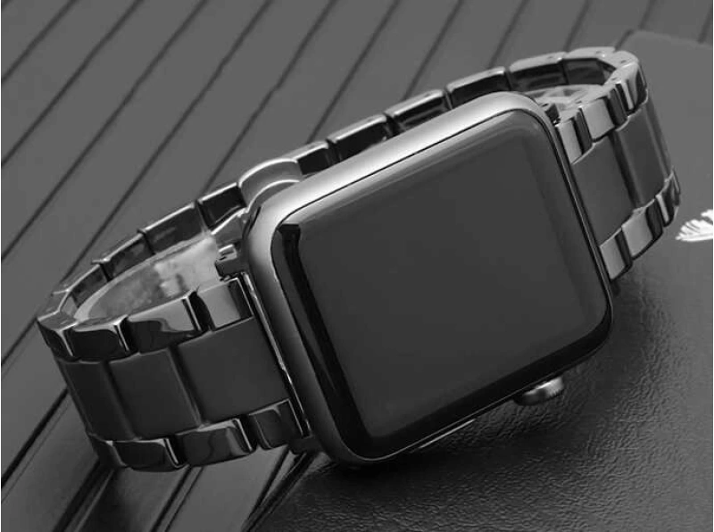 ​​​Apple Watch Ultra 49mm Kordon Mat Seramik Metal Strap Kayış