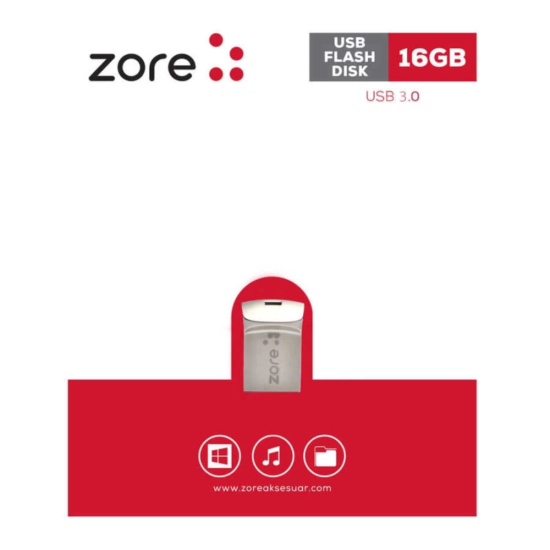 ​Zore 3.0 Metal Mini Flash Disk 16 GB