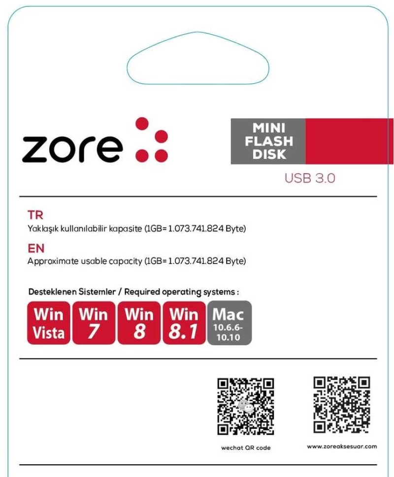 ​Zore 3.0 Metal Mini Flash Disk 16 GB