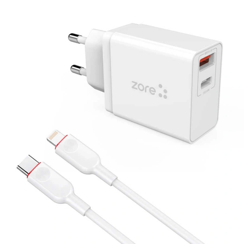 ​Zore XMac Serisi ZR-X2 PD To Lightning 2 in 1 Şarj Seti