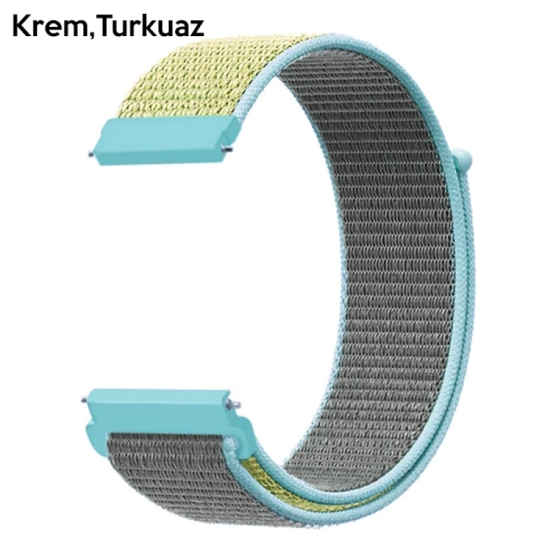 20MM Galaxy Watch 42MM- Active 1-2- S2 Classic Kayış Kordon Nylon Loop