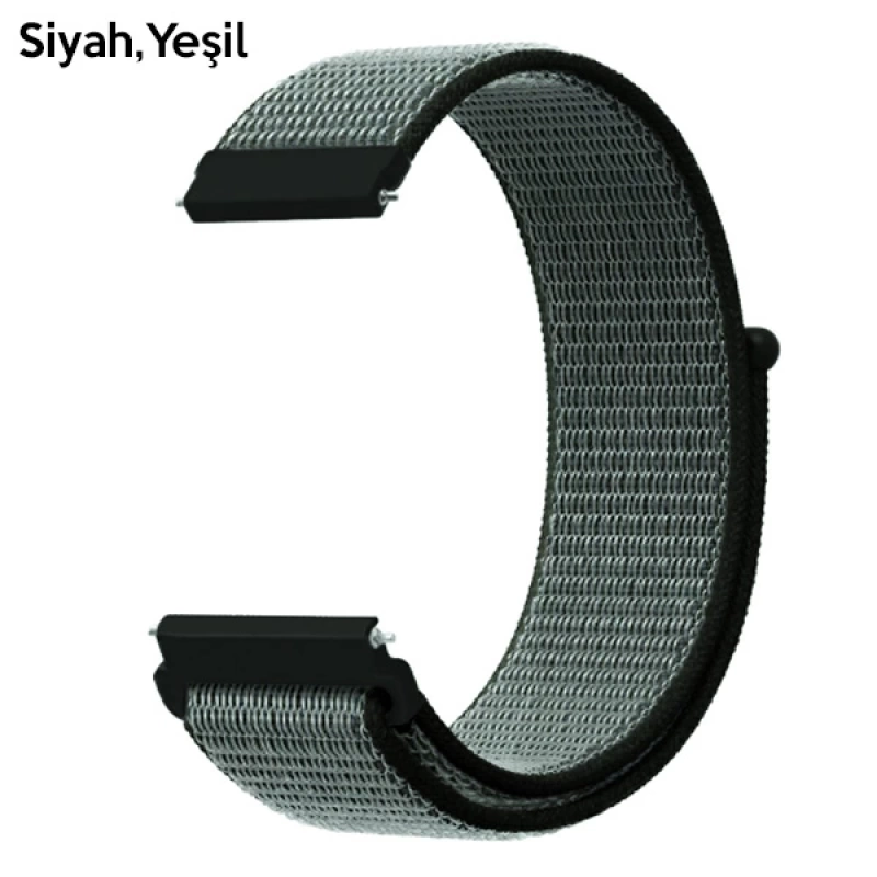 20MM Galaxy Watch 42MM- Active 1-2- S2 Classic Kayış Kordon Nylon Loop