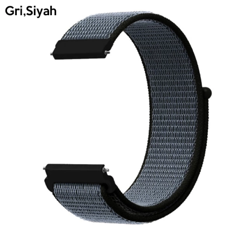 20MM Galaxy Watch 42MM- Active 1-2- S2 Classic Kayış Kordon Nylon Loop