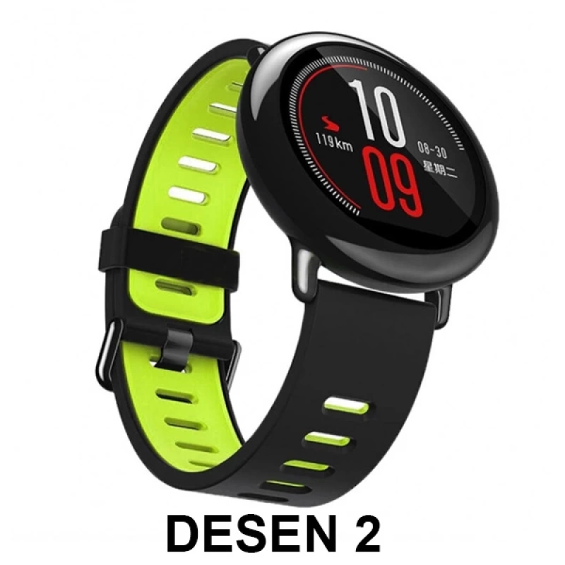 22MM Gear S3 Watch 4 46mm Xiaomi Amazfit Lg W100  Silikon Kordon Kayış