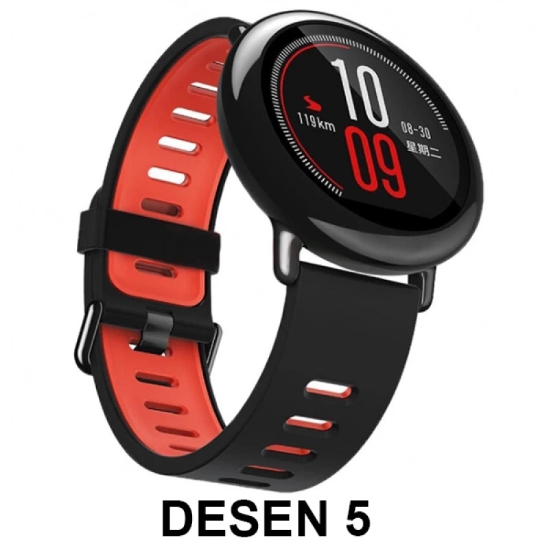 22MM Gear S3 Watch 4 46mm Xiaomi Amazfit Lg W100  Silikon Kordon Kayış