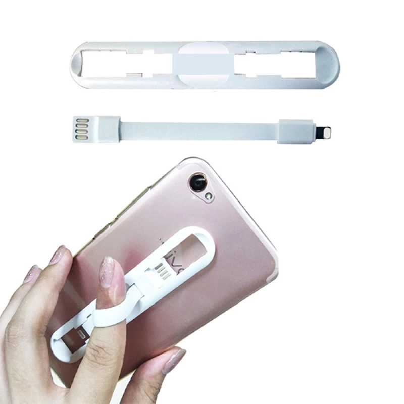 2in1 İPhone Mini Usb Şarj Ve Telefon Yüzük Tutucu Stand