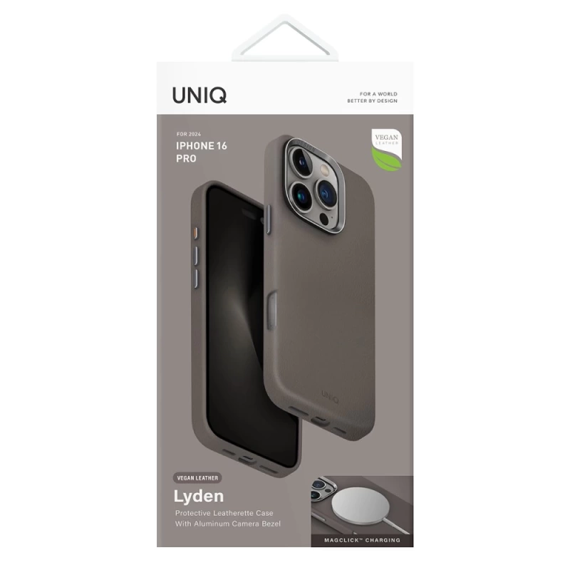 UNIQ iPhone 16 Pro Max Lyden Magsafe Vegan Deri Kapak