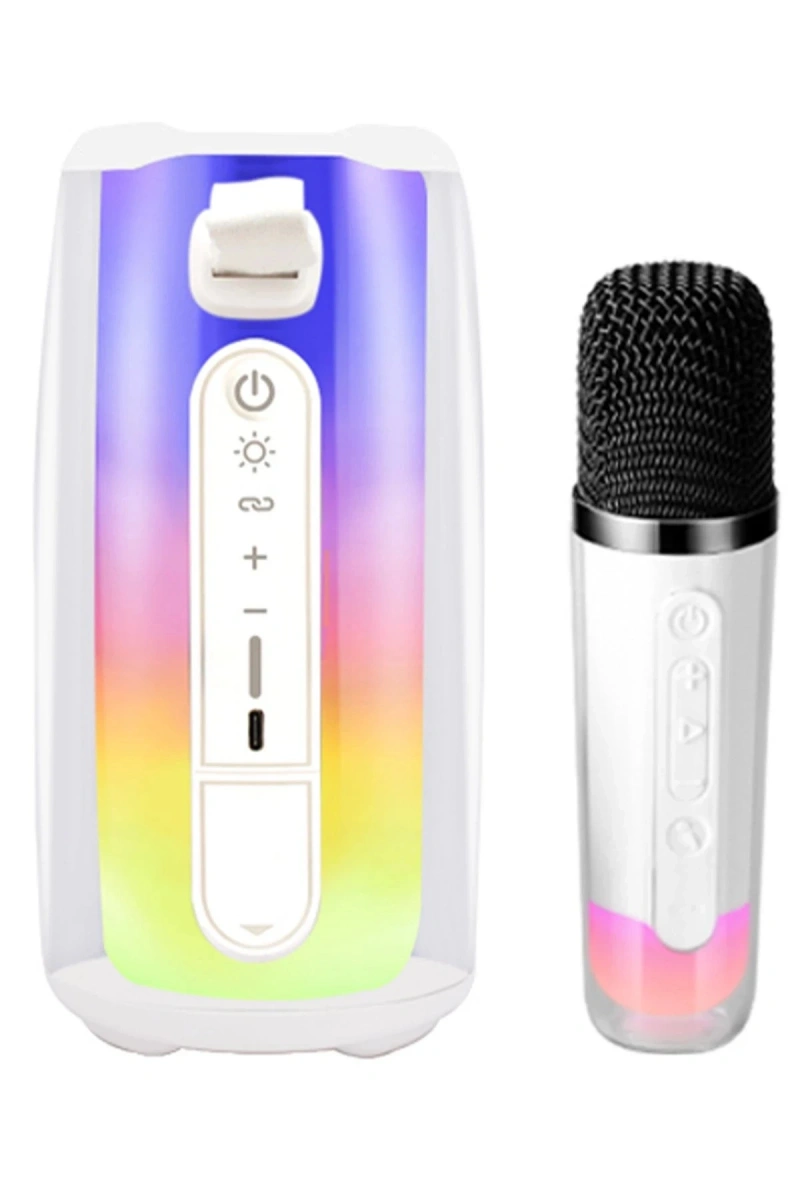 RDBYDN Pluse 7 Mikrofonlu RGB Kablosuz Hoparlör (152825) - Beyaz