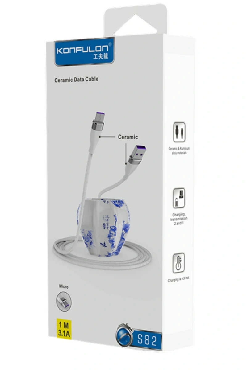 RDBYDN DC24 Micro USB Kablo 1.2M 4A (143507) - Beyaz