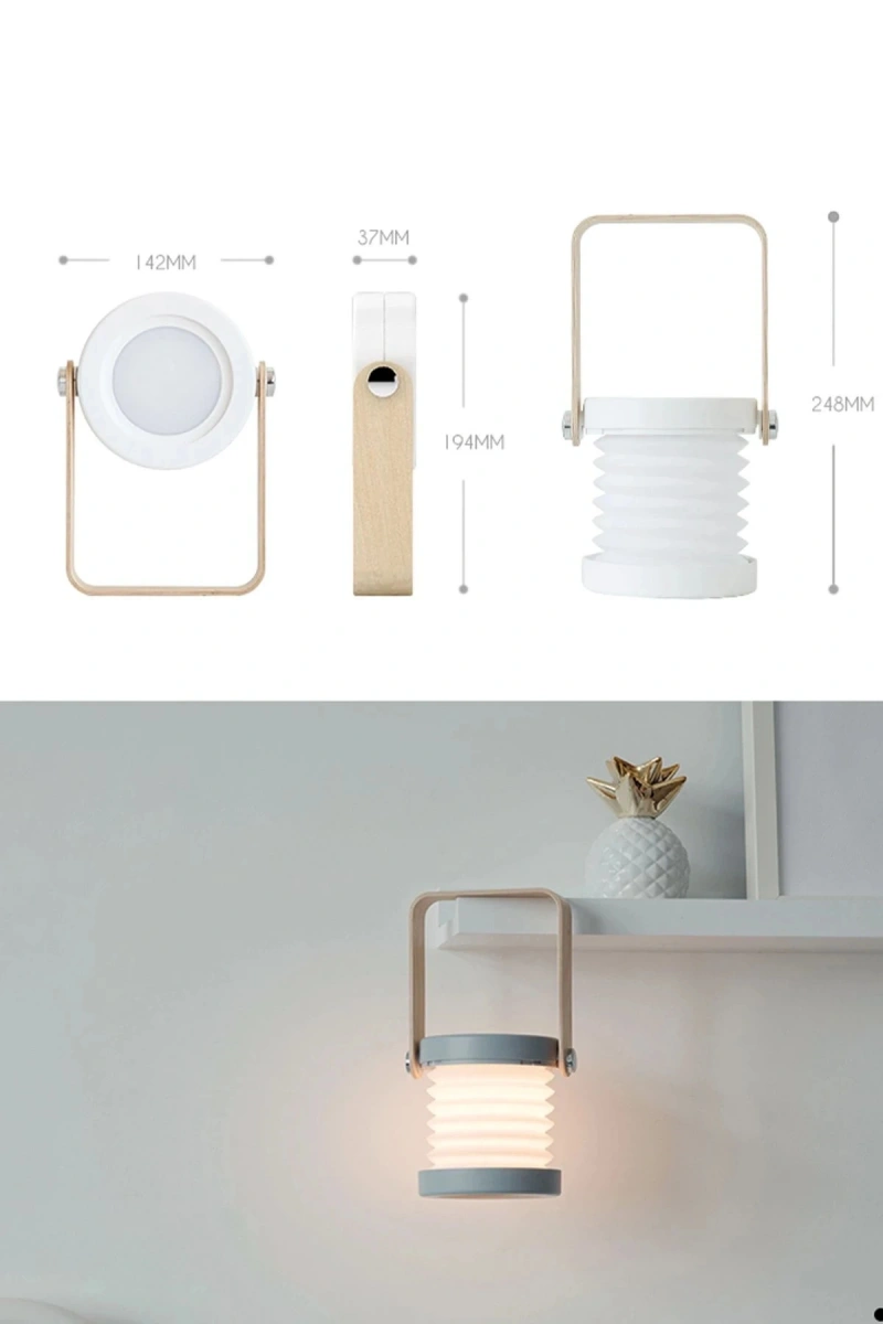 RDBYDN JP-DLD Kamp Lambası Görünümlü Dekoratif Gece Lambası (174134) - Beyaz