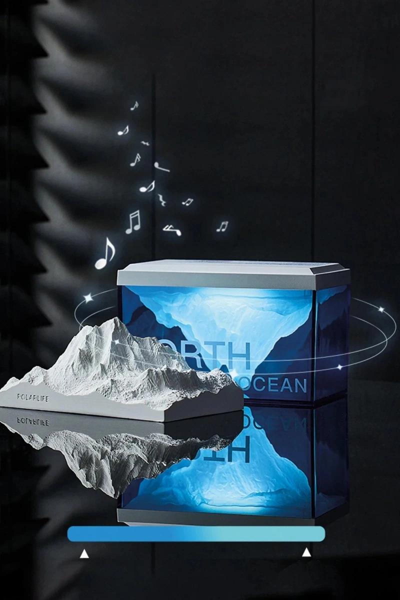 RDBYDN Z4 Kuzey Okyanus Temalı Gece Lambası Özellikli BT Kablosuz Hoparlör (113921) - Mavi