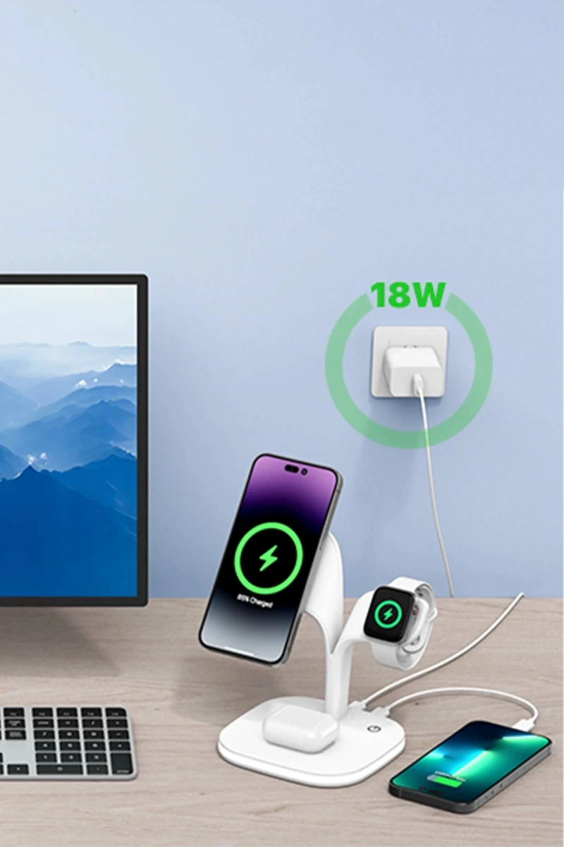 RDBYDN YM-UD22 Kablosuz Şarj Masaüstü Set (115429) - Beyaz