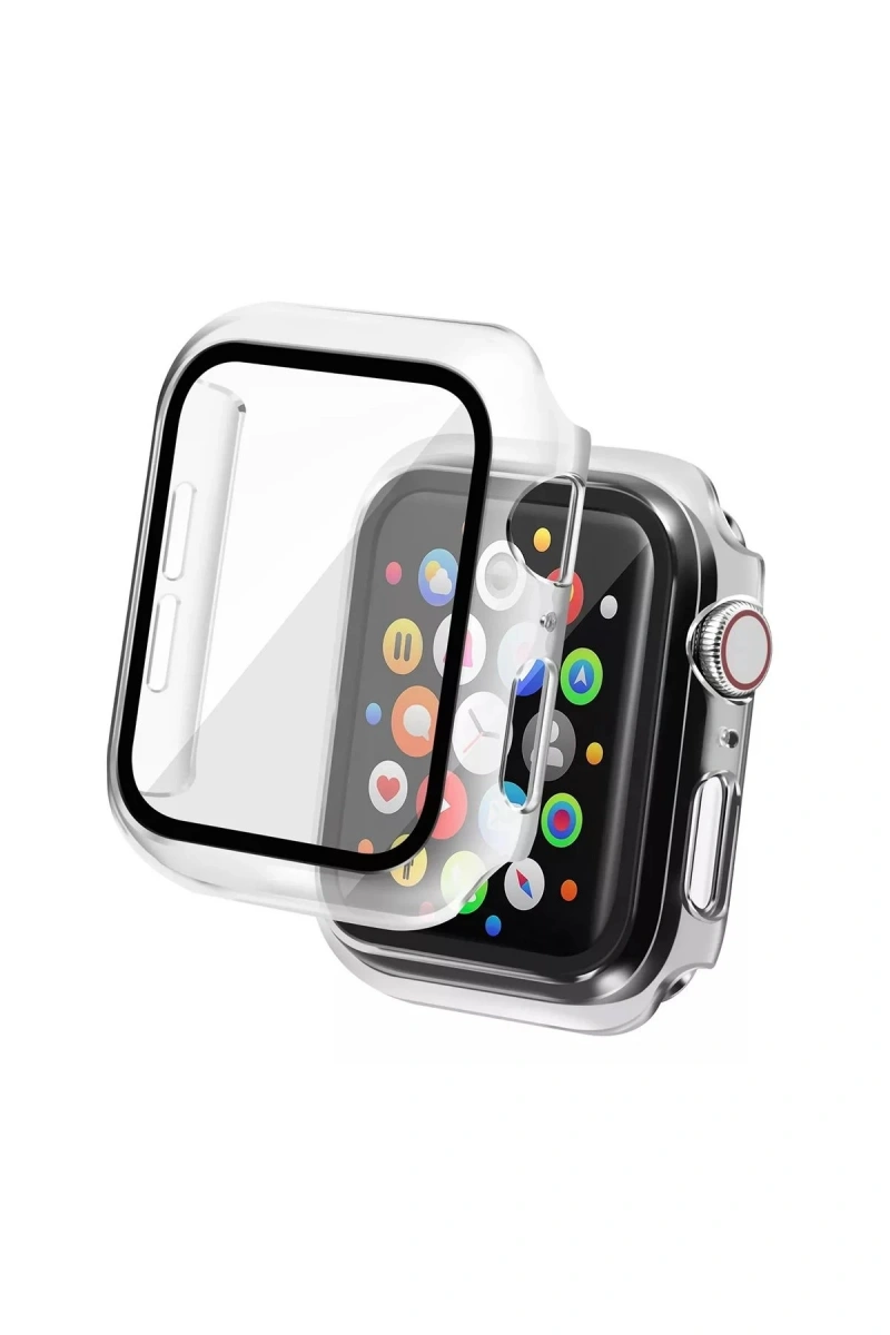 RDBYDN Apple Watch Ultra 49mm Camlı Kasa Ekran Koruyucu (184936) - Şeffaf