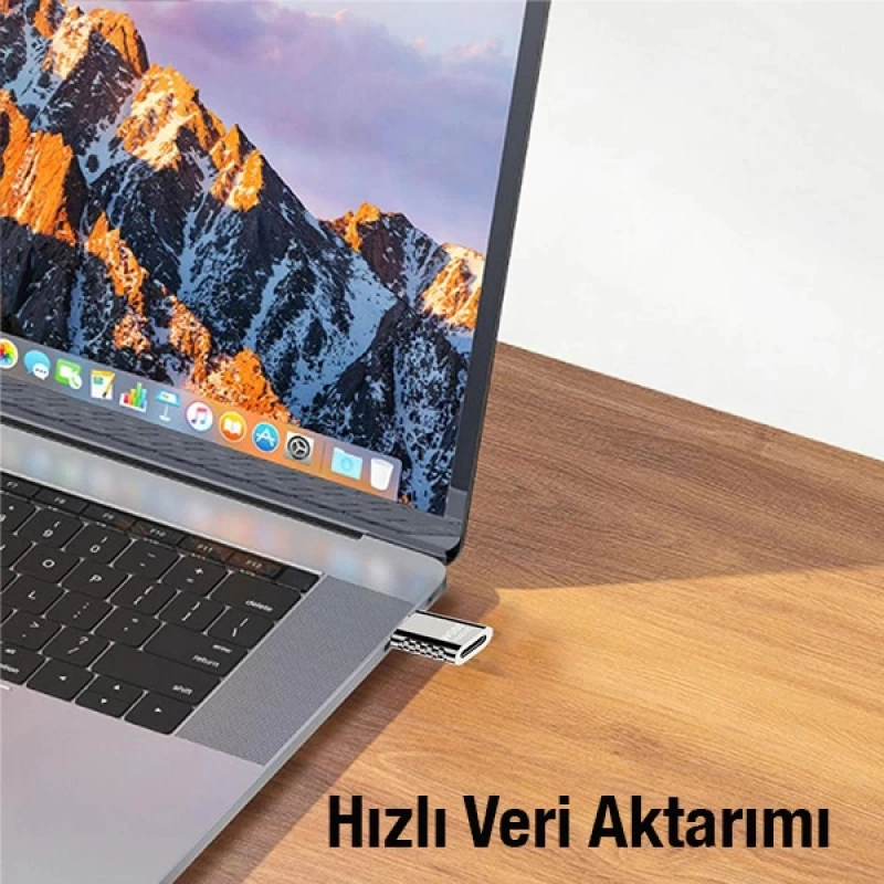 ALLY 100W 20Gbps Düz Model Type-C Uzatma Adaptörü Type-C Çevirici