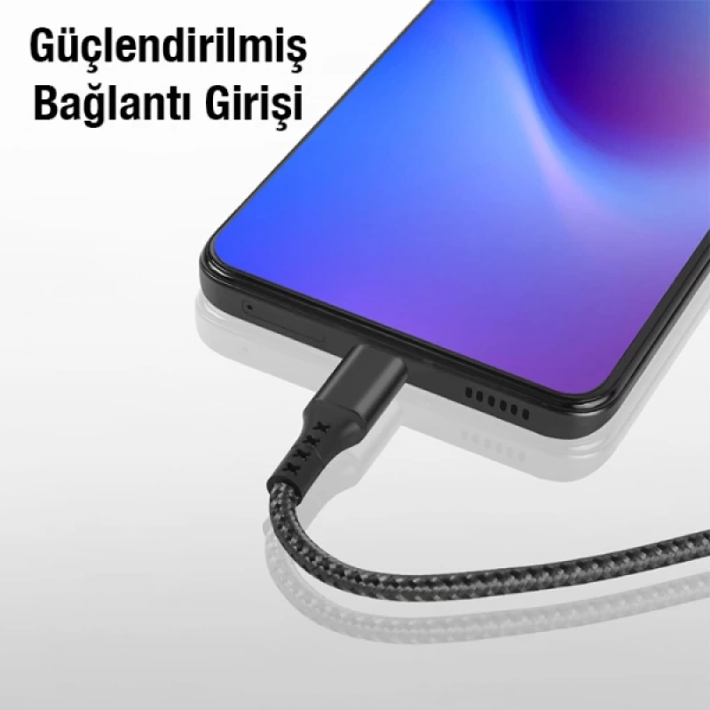 ALLY 1mt 27W Type-C To iPhone Lightning Süper Hızlı Data ve Şarj Kablosu, Akım ve Isı Korumalı Halat