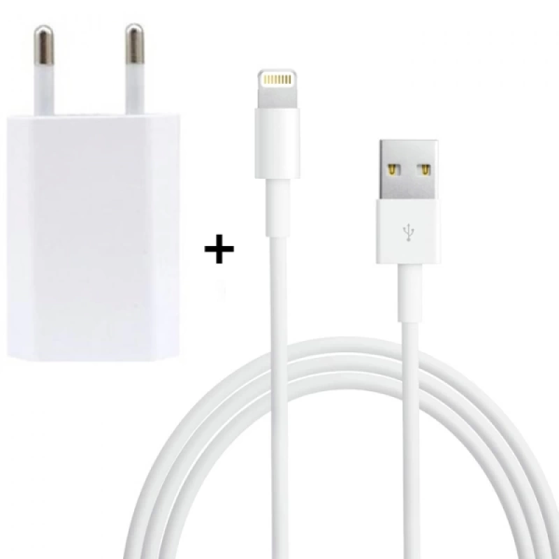 Ally 2 in 1 İPhone İPad Lightning Şarj Usb Kablo ve Şarj Aleti Set