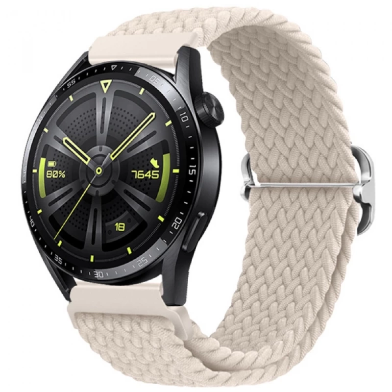 ALLY 20MM Gear S2, R600 Watch S4 42mm, Huawei Watch Gt, 20MM Japon Tokalı Elastik Kayış Kordon